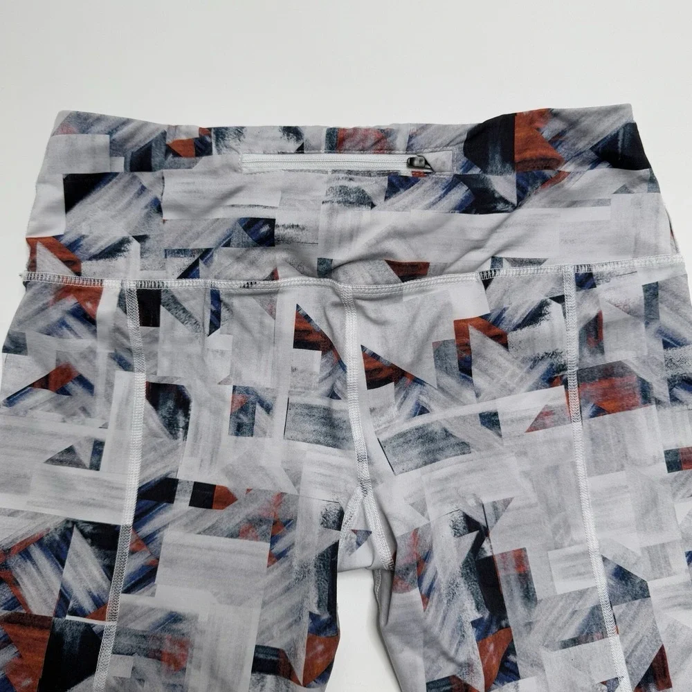VARLEY Hayworth 7/8 Leggings in Multi-Print Womens Size Medium M Light Geometric